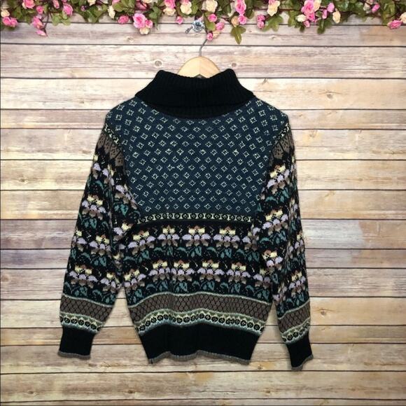 Vintage Sweaters - Vintage Cowl Neck Grandma Style Sweater